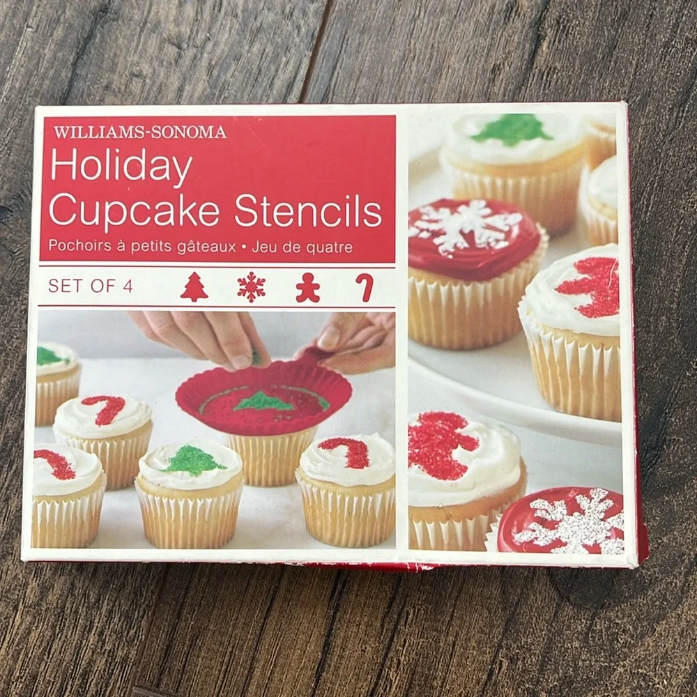 Williams Sonoma holiday cupcake stencils